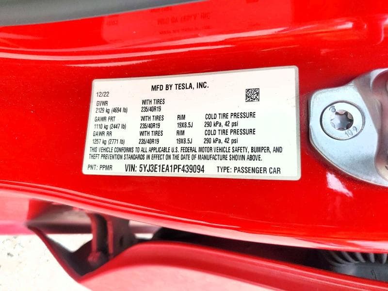 2023 TESLA MODEL 3 12