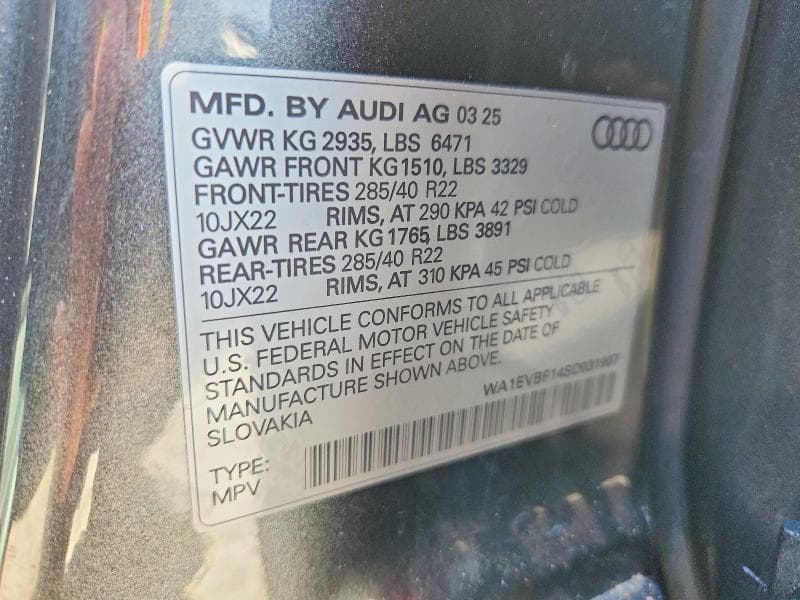2025 AUDI Q8 PREMIUM PLUS S-LINE 13