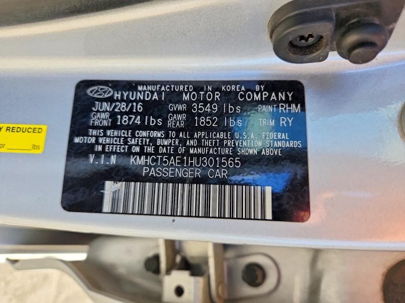 2017 HYUNDAI ACCENT SE 12