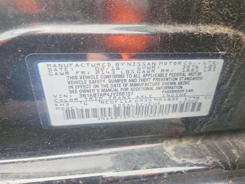 2018 NISSAN SENTRA SV 12