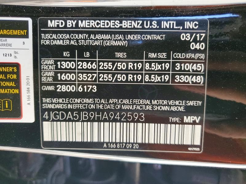 2017 MERCEDES-BENZ GLE 350 13