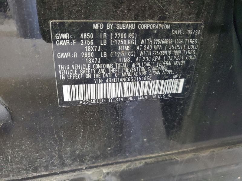 2025 SUBARU OUTBACK LIMITED 13
