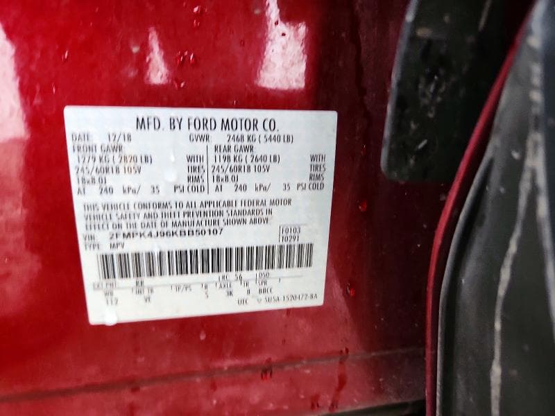 2019 FORD EDGE SEL 13