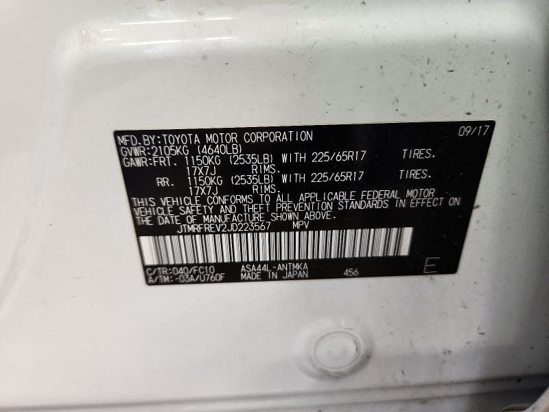 2018 TOYOTA RAV4 XLE 12