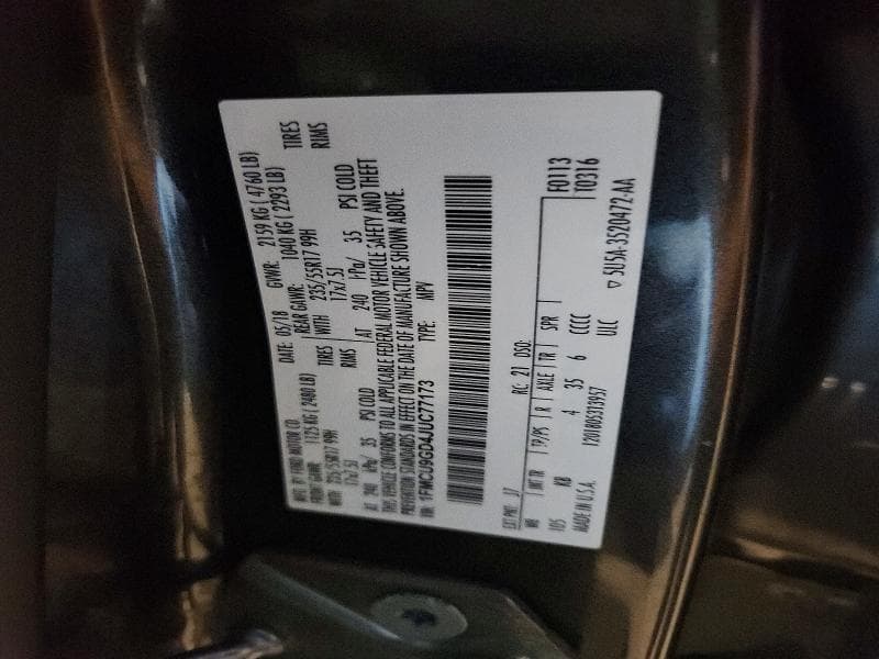 2018 FORD ESCAPE SE 13