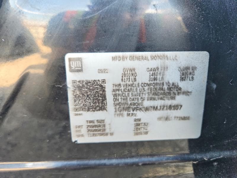 2021 CHEVROLET TRAVERSE LS 13
