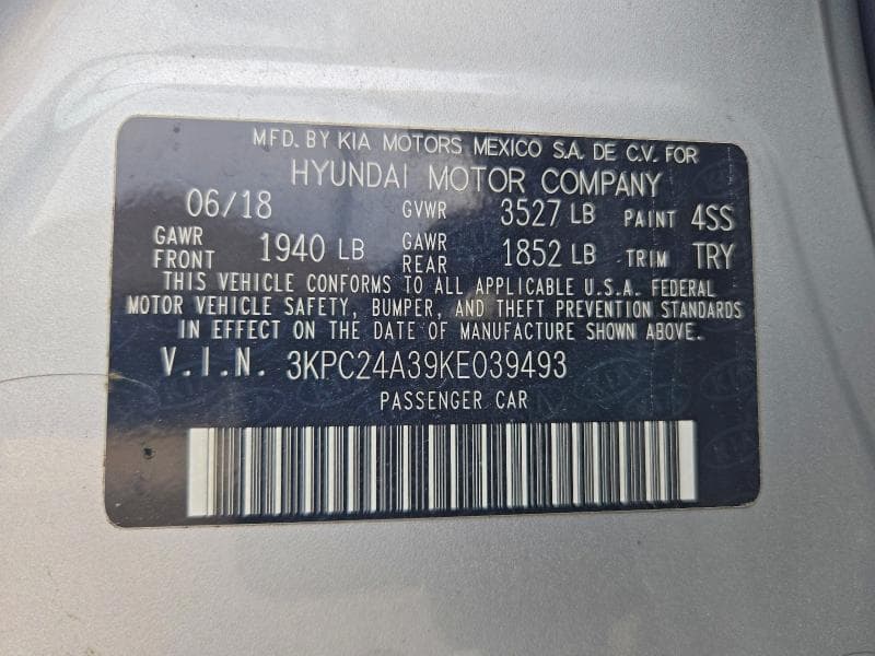 2019 HYUNDAI ACCENT SE 12