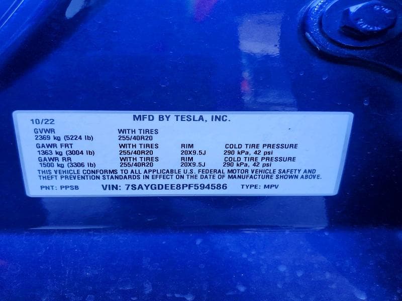 2023 TESLA MODEL Y 12