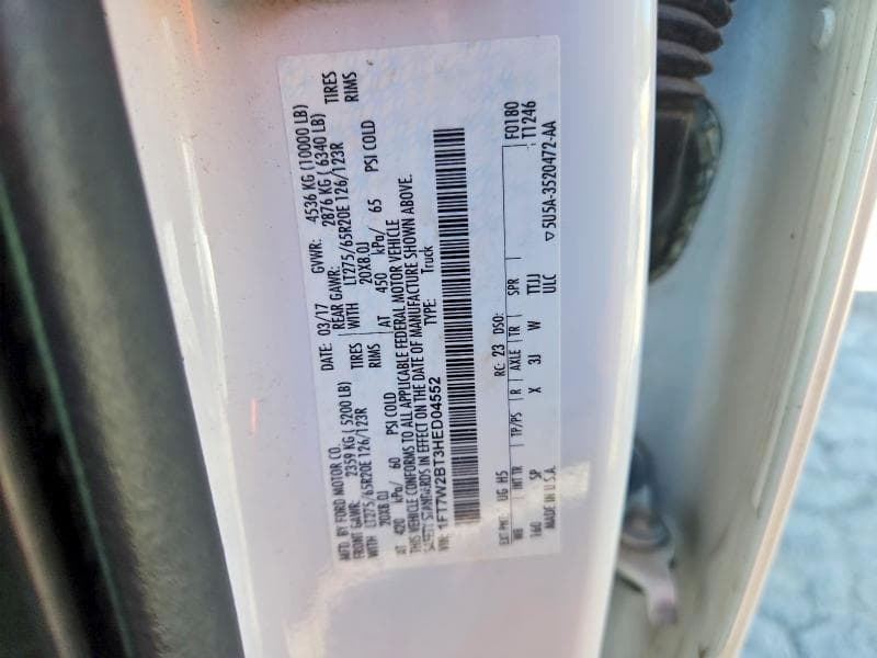 2017 FORD F250 SUPER DUTY 12