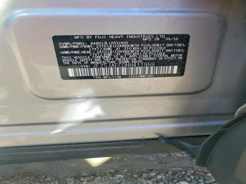 2017 SUBARU FORESTER 2.5I PREMIUM 12