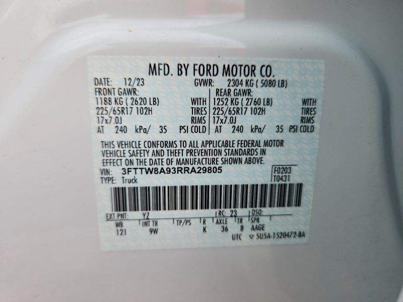 2024 FORD MAVERICK XL 12