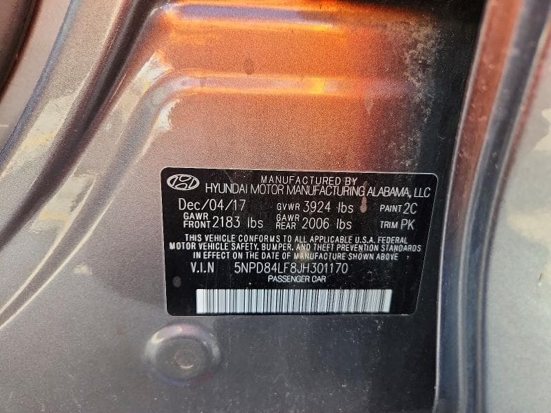 2018 HYUNDAI ELANTRA SEL 12