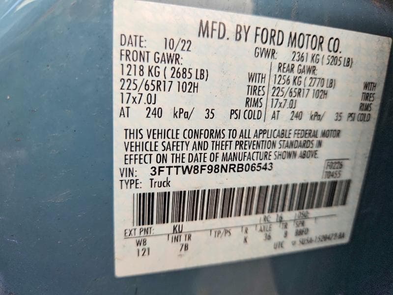 2022 FORD MAVERICK XL 12