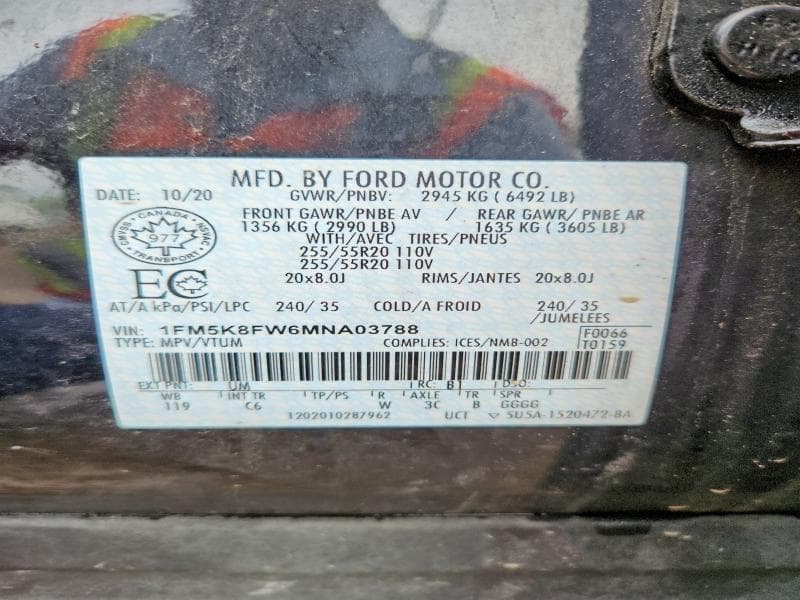 2021 FORD EXPLORER LIMITED 13
