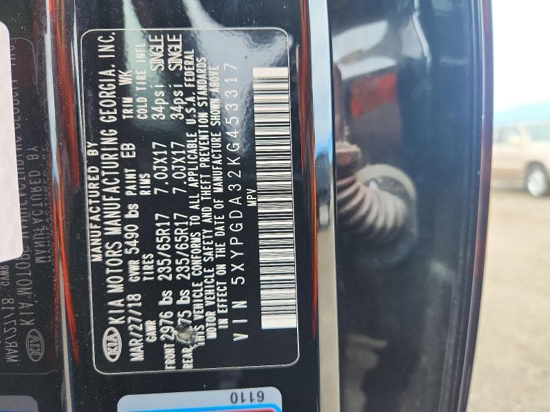 2019 KIA SORENTO LX 13