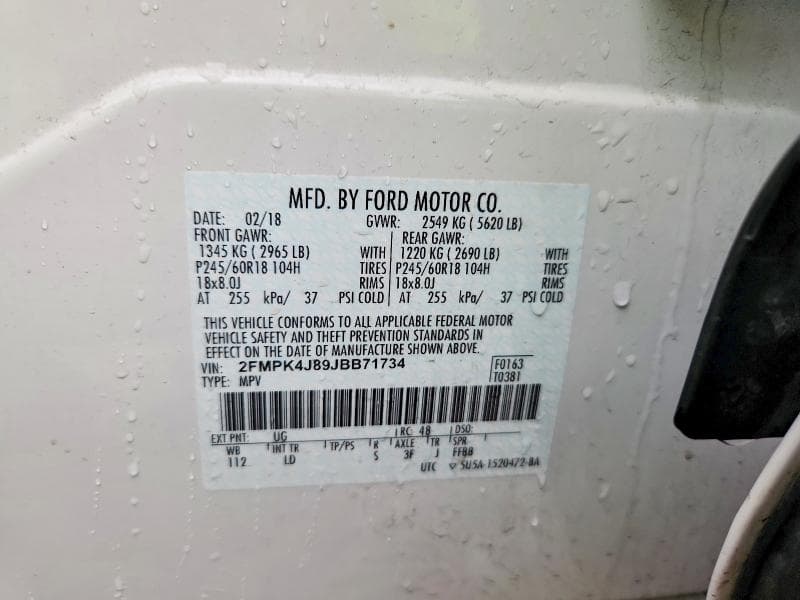 2018 FORD EDGE SEL 14