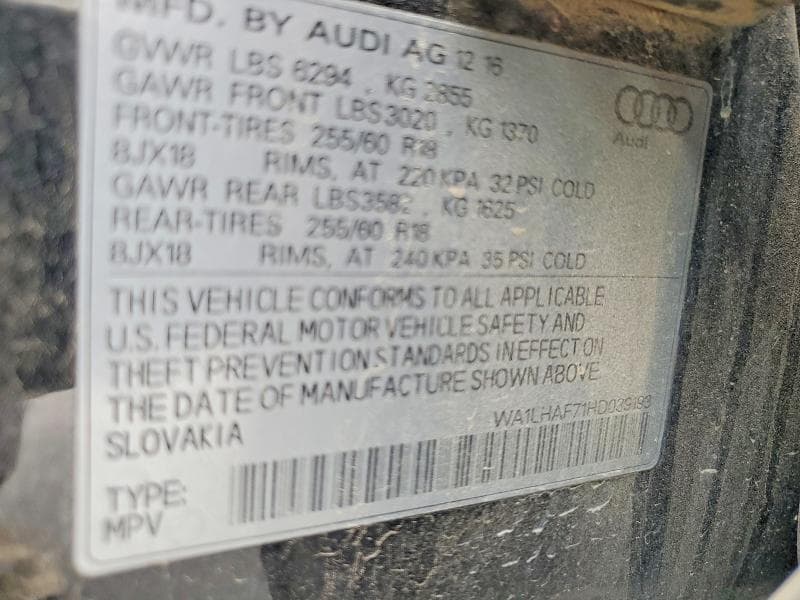 2017 AUDI Q7 PREMIUM PLUS 13