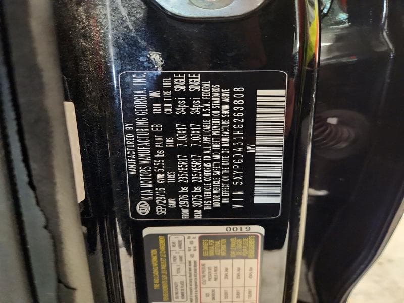2017 KIA SORENTO LX 13