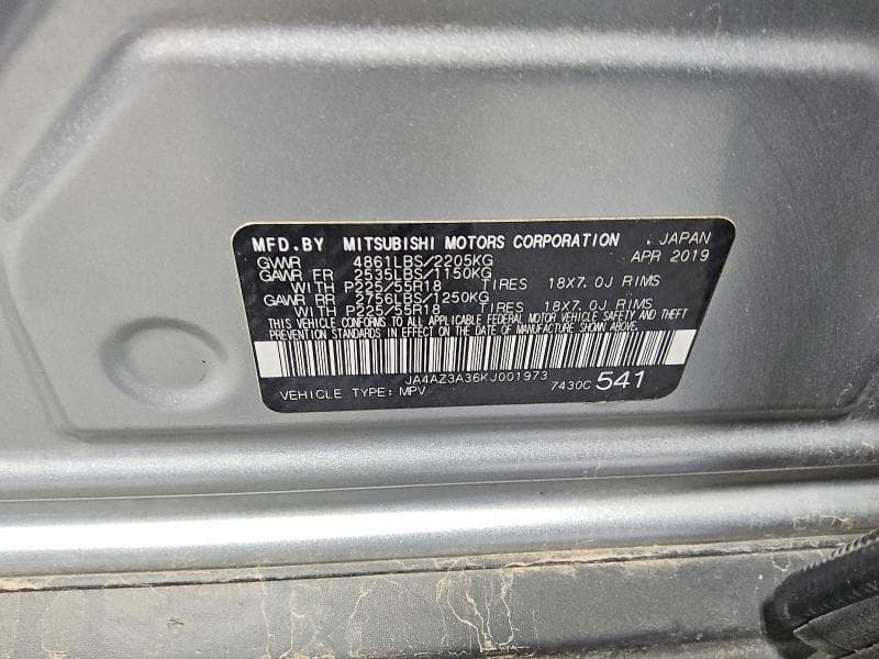 2019 MITSUBISHI OUTLANDER SE 13