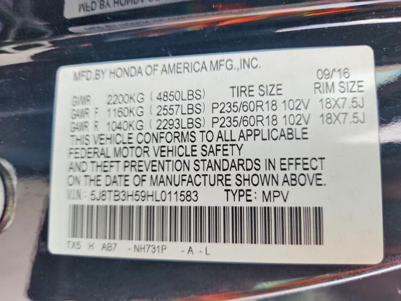 2017 ACURA RDX TECHNOLOGY 12