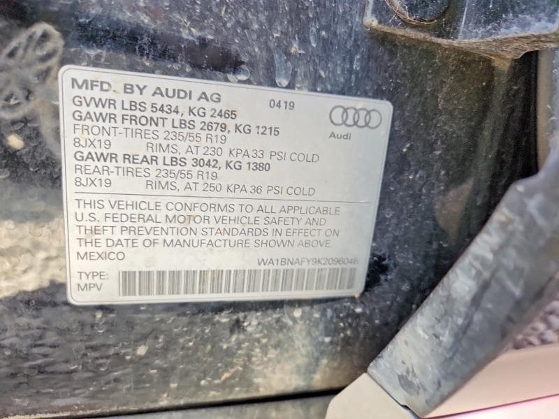 2019 AUDI Q5 PREMIUM PLUS 12