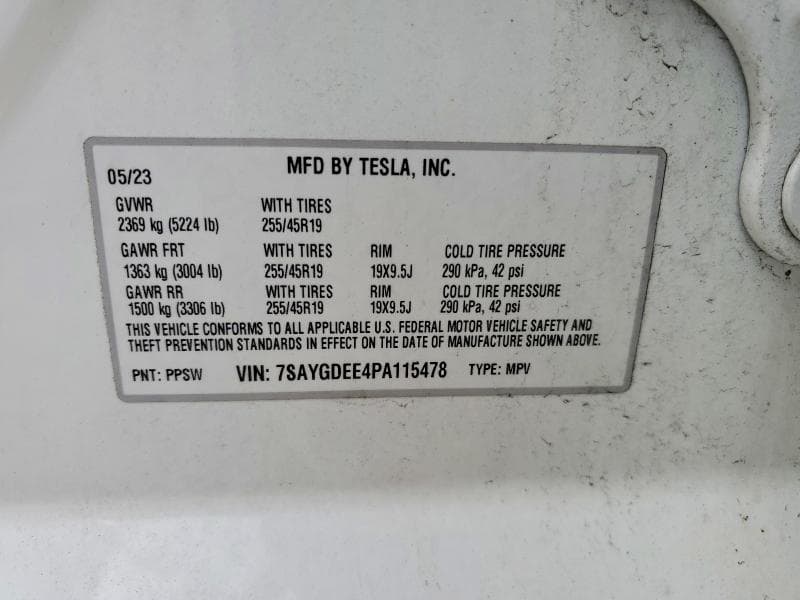 2023 TESLA MODEL Y 14