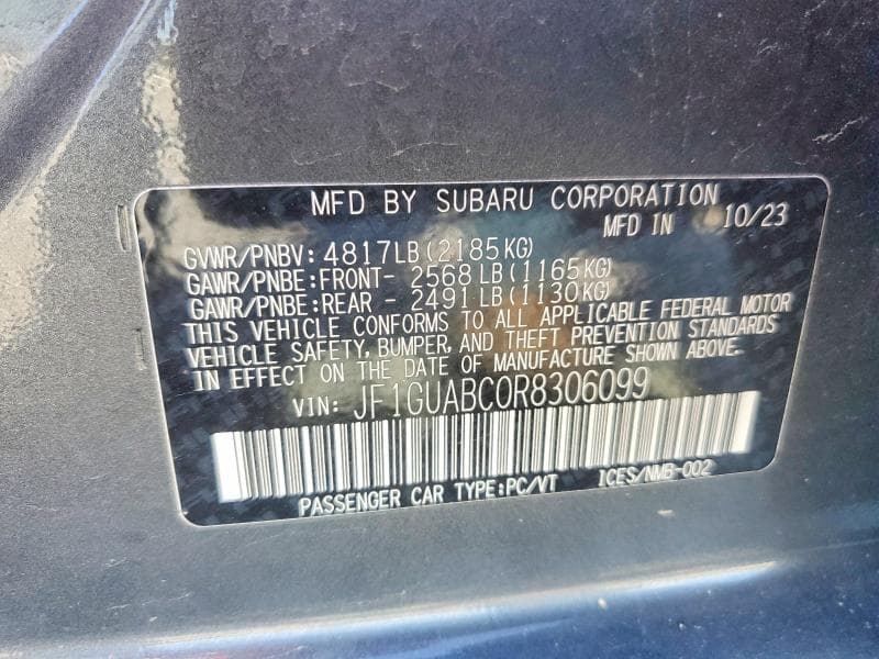 2024 SUBARU IMPREZA 13