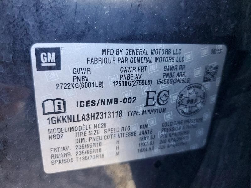 2017 GMC ACADIA SLE 13