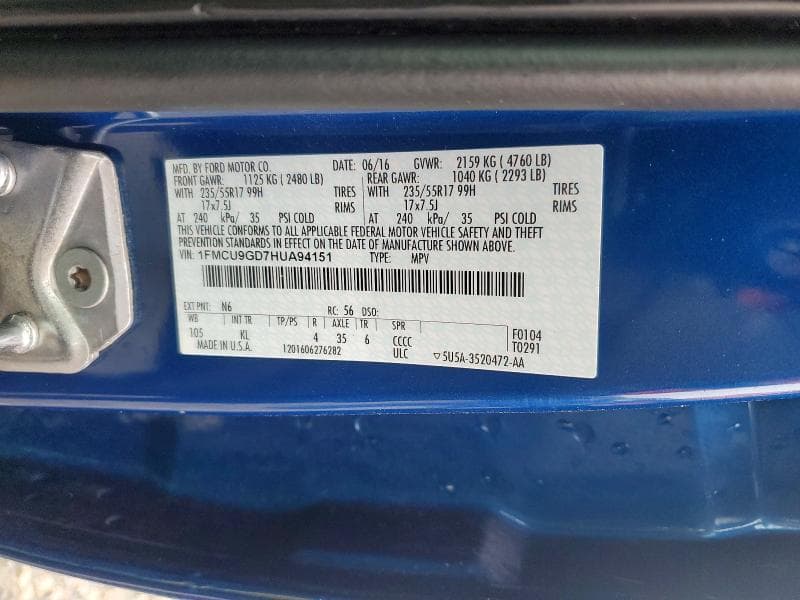 2017 FORD ESCAPE SE 13