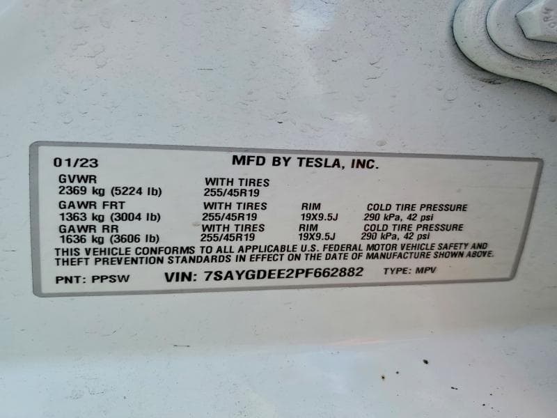 2023 TESLA MODEL Y 14