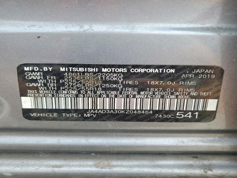 2019 MITSUBISHI OUTLANDER SE 13