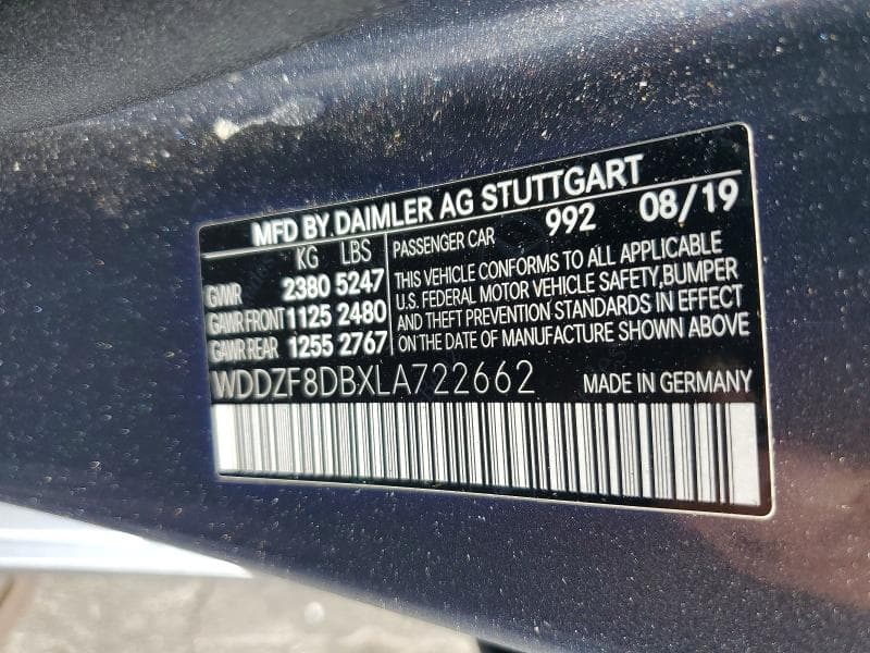 2020 MERCEDES-BENZ E 350 12