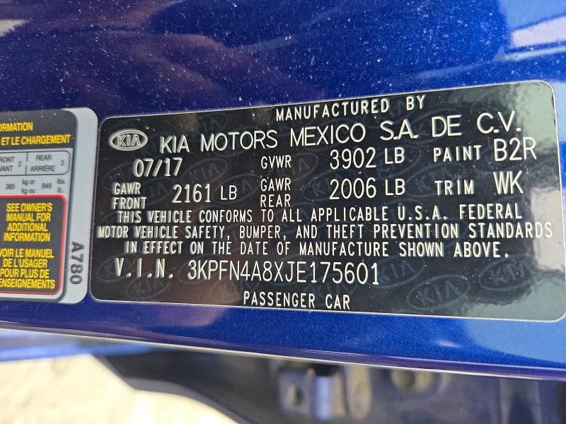 2018 KIA FORTE EX 12