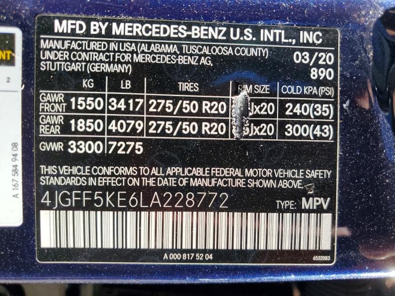 2020 MERCEDES-BENZ GLS 450 4MATIC 13