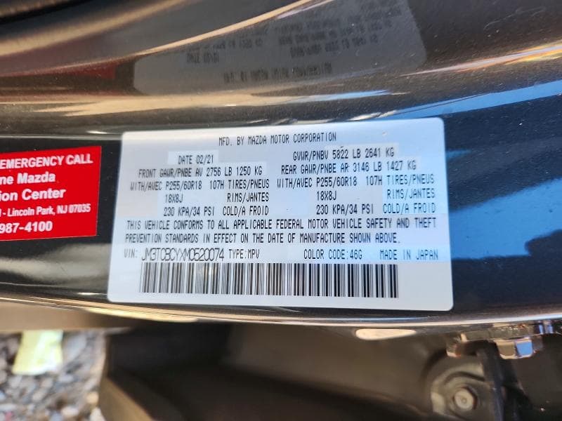 2021 MAZDA CX-9 TOURING 13