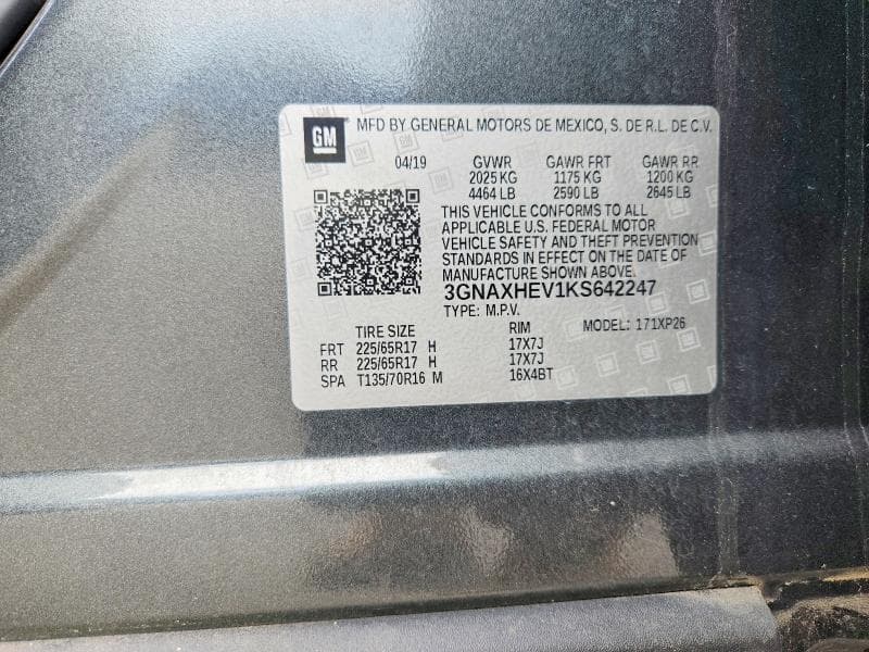 2019 CHEVROLET EQUINOX LS 14