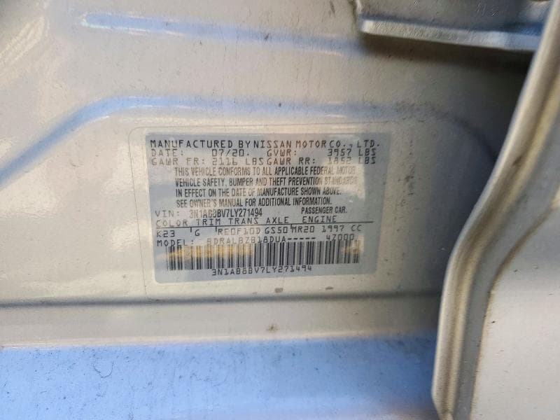 2020 NISSAN SENTRA S 13