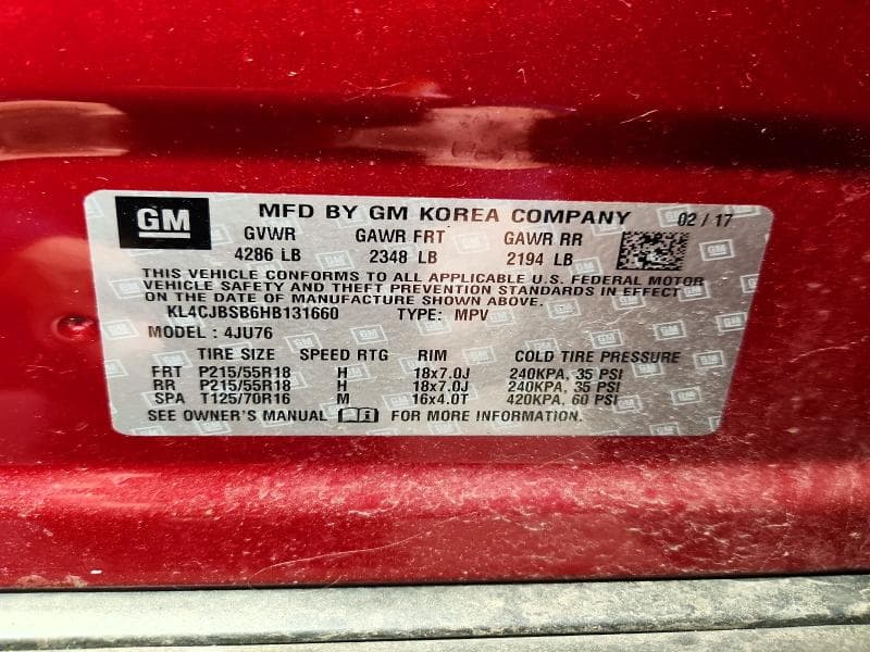 2017 BUICK ENCORE PREFERRED II 13