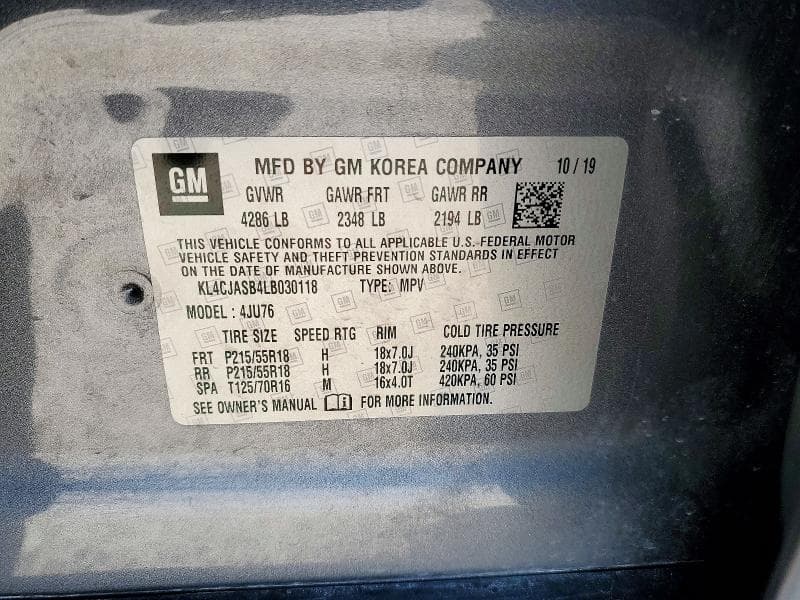 2020 BUICK ENCORE PREFERRED 13