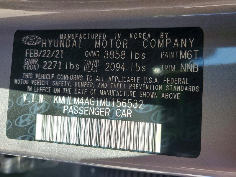 2021 HYUNDAI ELANTRA SEL 12
