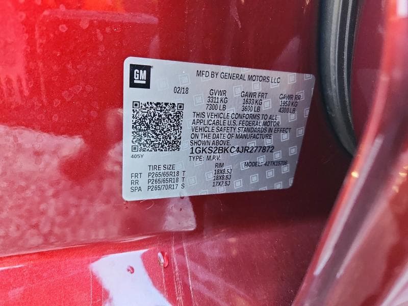 2018 GMC YUKON SLT 12