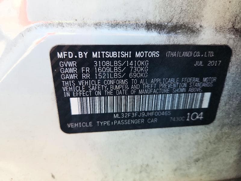 2018 MITSUBISHI MIRAGE G4 ES 13