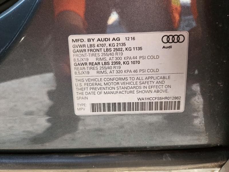 2017 AUDI Q3 PREMIUM PLUS 12