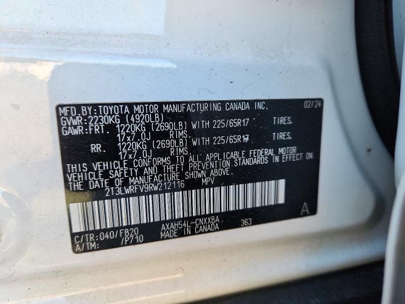 2024 TOYOTA RAV4 LE 14