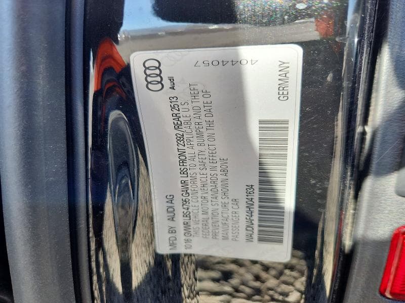 2017 AUDI A4 PREMIUM 12