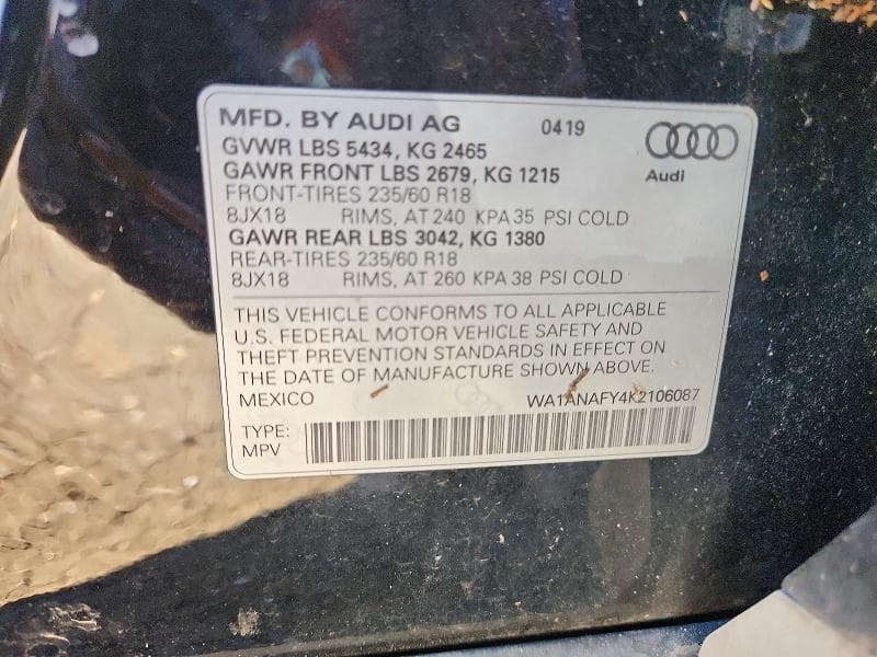 2019 AUDI Q5 PREMIUM 13