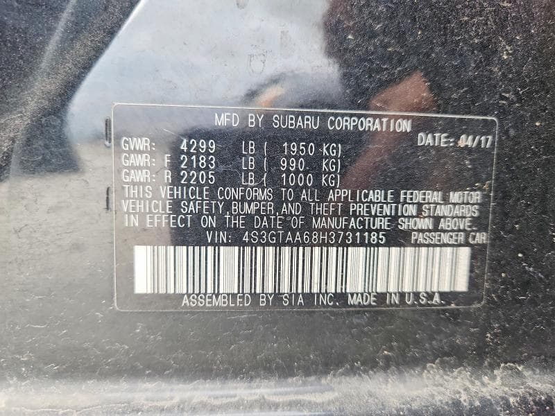 2017 SUBARU IMPREZA 12