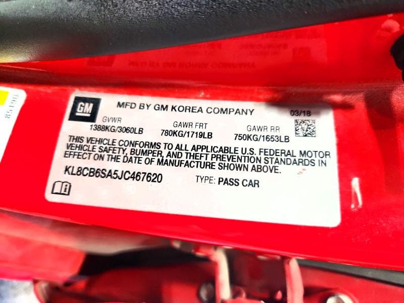 2018 CHEVROLET SPARK LS 13