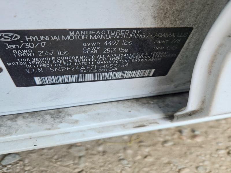 2017 HYUNDAI SONATA SE 12