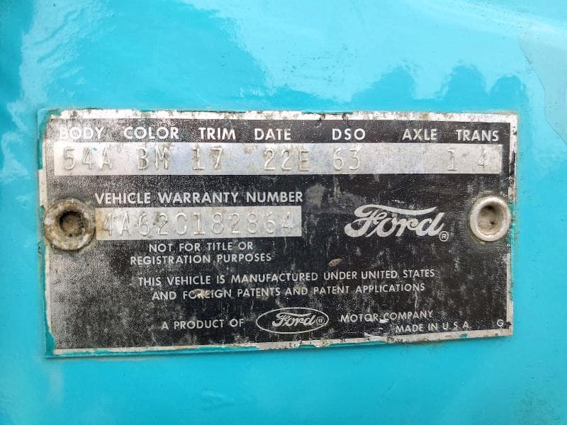 1964 FORD GALAXIE 500 12